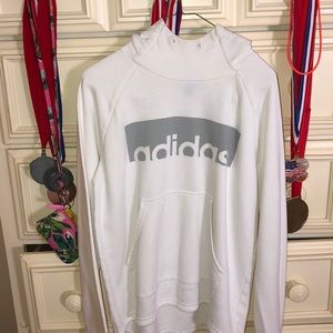 Adidas white hoodie
